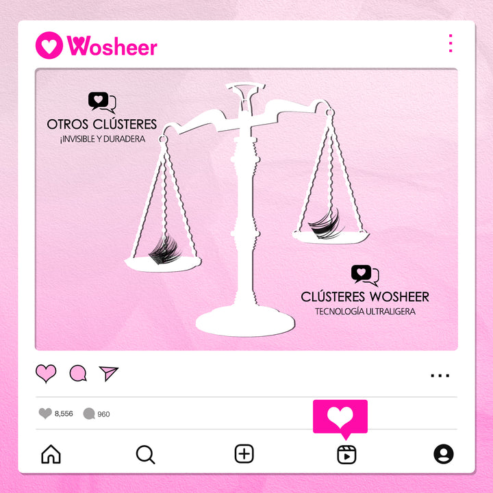 MATTE Lash Clusters - MX - WOSHEER